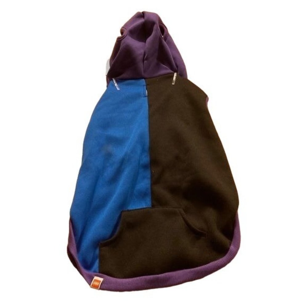 Lego x Target Colorblock Sweatshirt Hoodie Puppy Dog Medium Black Blue Purple